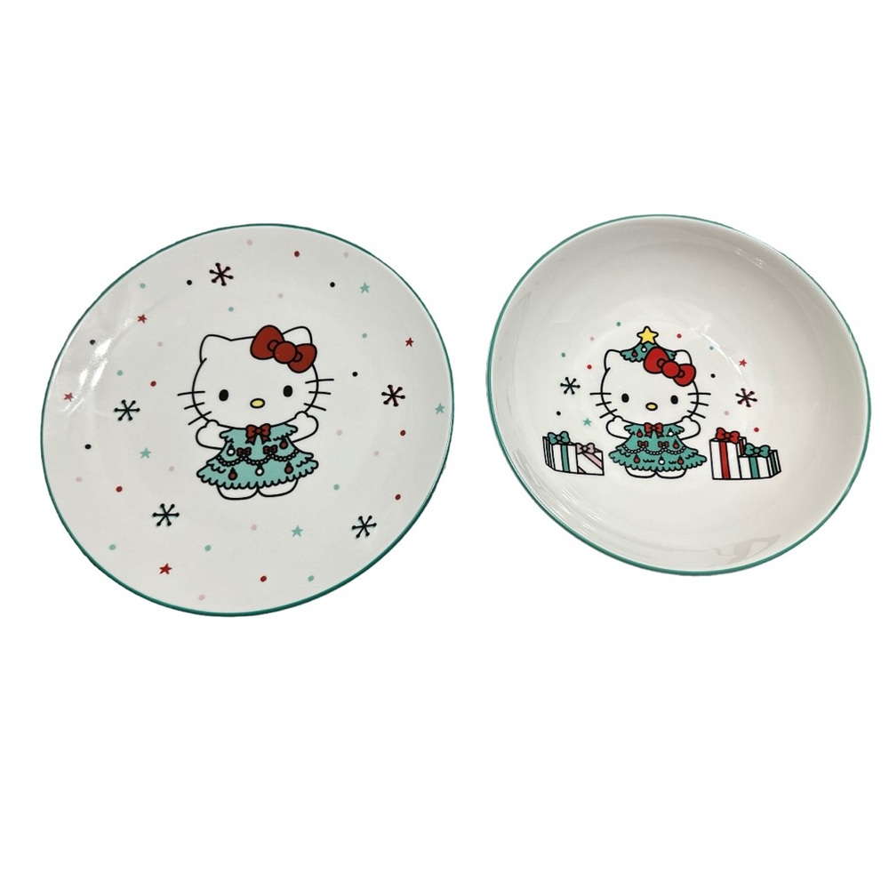 Hello Kitty Christmas Dinner Plate Set